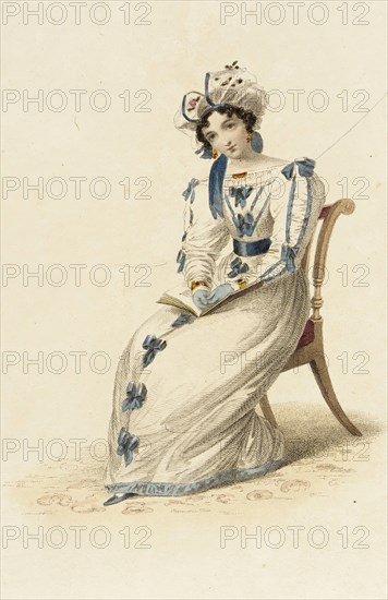 Fashion Plate (Morning Dress), 1827. Creator: Rudolph Ackermann.