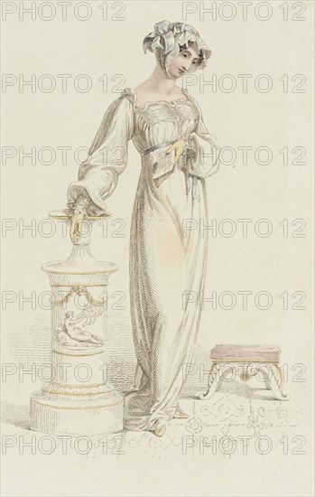 Fashion Plate (Morning Dress), 1812. Creator: Rudolph Ackermann.