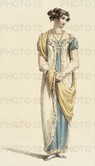 Fashion Plate (Full Dress), 1813. Creator: Rudolph Ackermann.