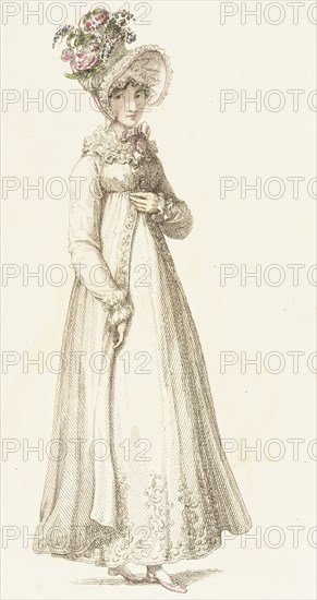 Fashion Plate (Morning Dress), 1818. Creator: Rudolph Ackermann.