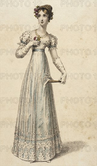 Fashion Plate (Full Dress), 1823. Creator: Rudolph Ackermann.