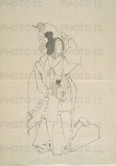 Preparatory Sketches for Prints (set of 5) (image 3 of 4), Late 19th century. Creator: Tsukioka Yoshitoshi.