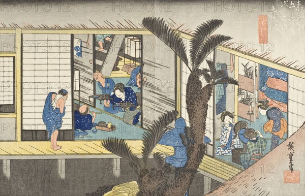 Akasaka, between circa 1833 and circa 1834. Creator: Ando Hiroshige.