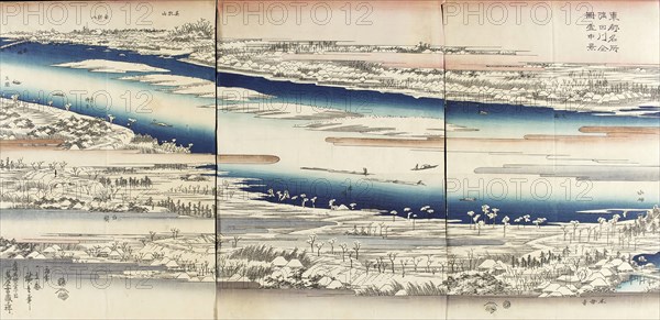 The Sumida River in Snow, c1832-34. Creator: Ando Hiroshige.