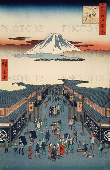 Suruga-cho, between circa 1856 and circa 1859. Creator: Ando Hiroshige.