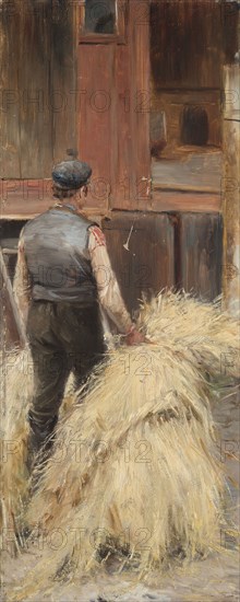 Haymaking, 1880s. Creator: Nils Kreuger.