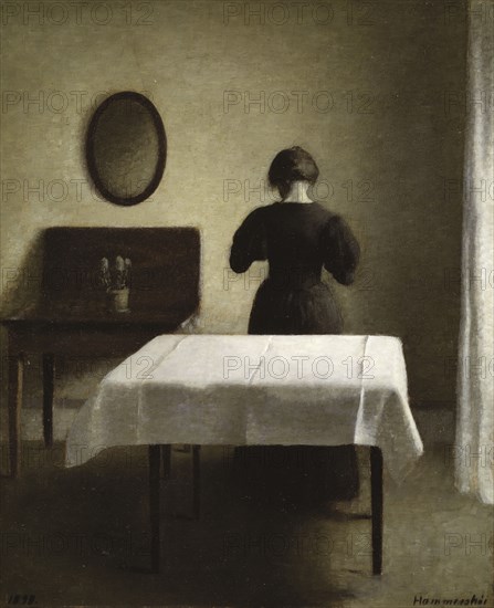 Interior, 1898. Creator: Vilhelm Hammershoi.