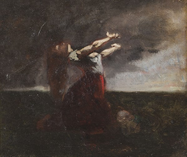 The Blasphemer, 1872. Creator: Gustaf Cederström.