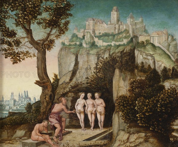 The Judgement of Paris, mid-16th century. Creator: Hans Schopfer.