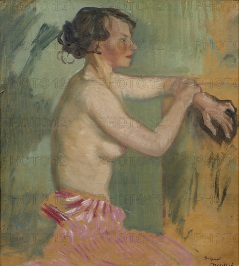 Study of a Model, 1920. Creator: Helmer Osslund.