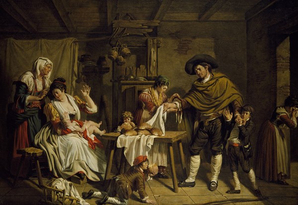 The Self-sacrifice of a father, 1784. Creator: Jacques Henri Sablet.