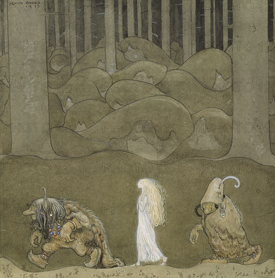 The Princess and the Trolls, 1913. Creator: John Bauer.