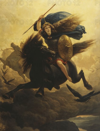 Valkyrie, 1865. Creator: Peter Nicolai Arbo.