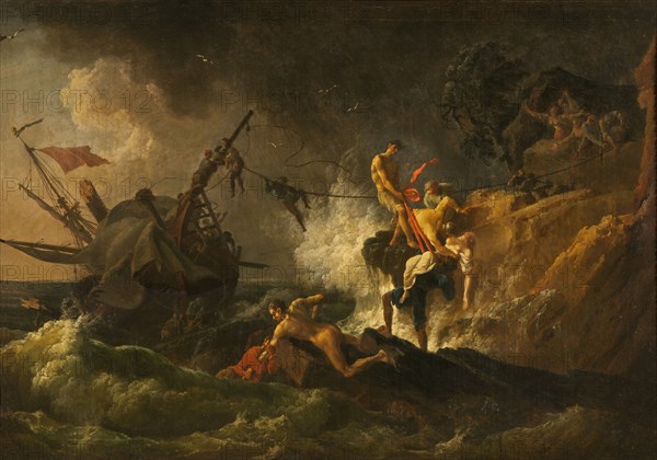 Shipwreck, mid-late 18th century. Creator: Pierre-Jacques Volaire.