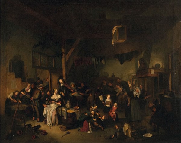 Tavern Scene, 1692. Creator: Richard Brakenburgh.