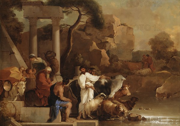 The Departure of Jacob, mid-17th century. Creator: Sébastien Bourdon.