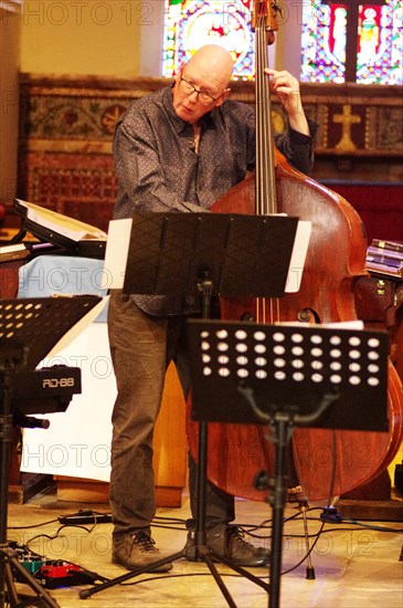 Dave Jones, Brandon Allen Turrentine Project, St Andrews Church, Hove, East Sussex, May 2023. Creator: Brian O'Connor.