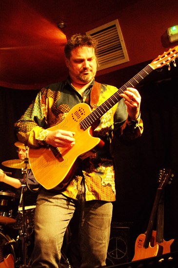 Nicolas Meier, Oxley-Meier Guitar Project, Verdict Jazz Club, Brighton, East Sussex, May 2023. Creator: Brian O'Connor.