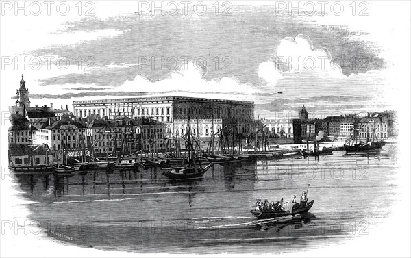 The Royal Palace, Stockholm, 1860. Creator: Henry Fitzcook.