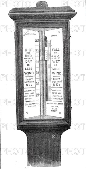 Barometers for life-boat stations, 1860. Creator: Unknown.