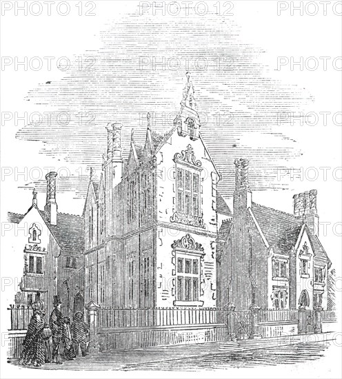 St. Chad's new schools, Shrewsbury, 1860. Creator: Unknown.