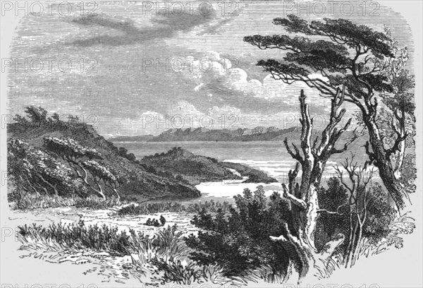 'View near Port Famine; Old South American Geographies', 1875. Creator: Unknown.