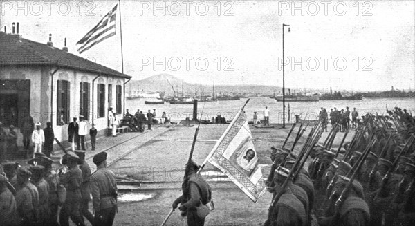 'A Salonique; Arrivee du contingent russe a Salonique le 30 juillet 1916', 1916. Creator: Unknown.