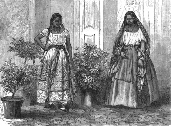 'A Mexican Courtyard (Patio); A Zigzag Journey through Mexico', 1875. Creator: Unknown.