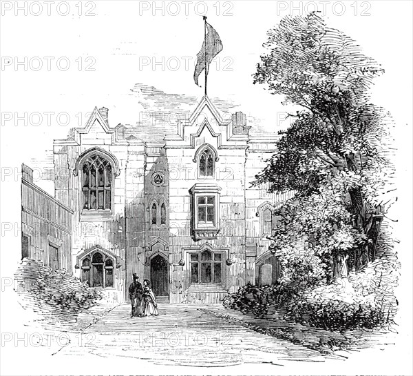 School for deaf and dumb infants at Old Trafford, Manchester [opened recently], 1860. Creator: Unknown.