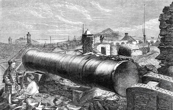 Mons Meg, Edinburgh Castle, 1860. Creator: Unknown.