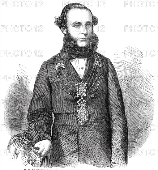 Z.C. Pearson, Esq., Mayor of Hull - from a photograph by Mayall, 1860. Creator: Unknown.
