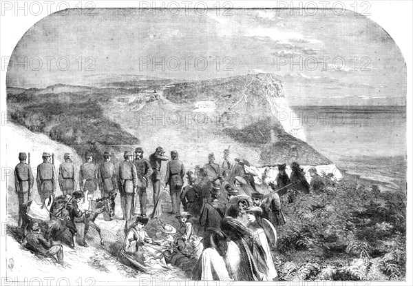 Rifle fete at Ecclesbourne, near Hastings, 1860. Creator: W Thomas.