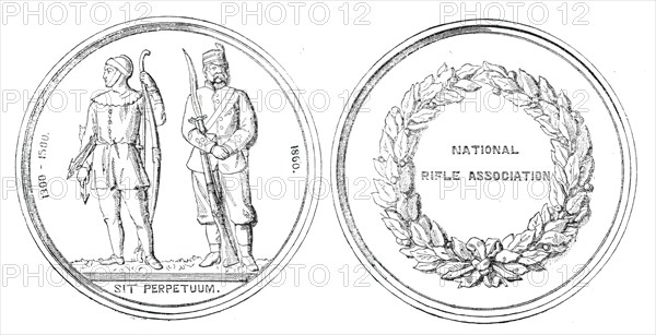 The National Rifle Association Prize Medal, 1860. Creator: Unknown.