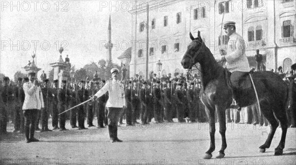 'Les evenements d'orient; Le 31 aout, la capitaine grec Sarris annonce la constitution de la Ligue d Creator: Unknown.