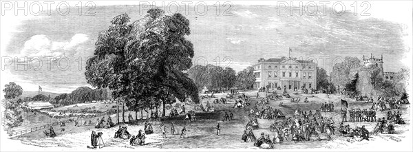 Fete at Norton Hall, the seat of C. Cammell, Esq., 1860. Creator: J. Sugman.