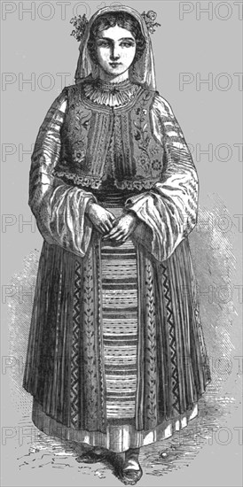 'Wallachian Peasant-Girl; A Visit to the Danubian Principalities', 1875. Creator: Unknown.