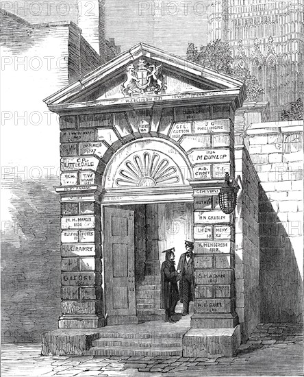 Entrance gateway of Westminster School, 1860. Creator: Unknown.