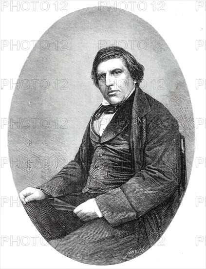 The late Mr. Herbert Ingram, M.P. for Boston - from a photograph by John Watkins, 1860. Creator: Smyth.