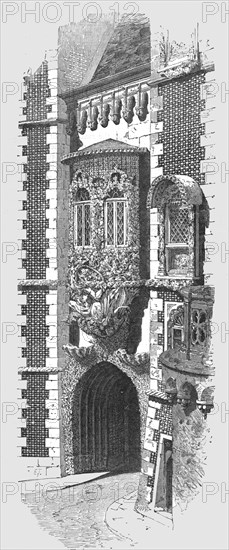 ''Doorway and Oriel in the Penha Verde in Cintra; Excursions near Lisbon', 1875. Creator: Unknown.