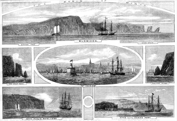 The Basin of Minas - Progress of the Prince of Wales in British North America..., 1860. Creator: Unknown.