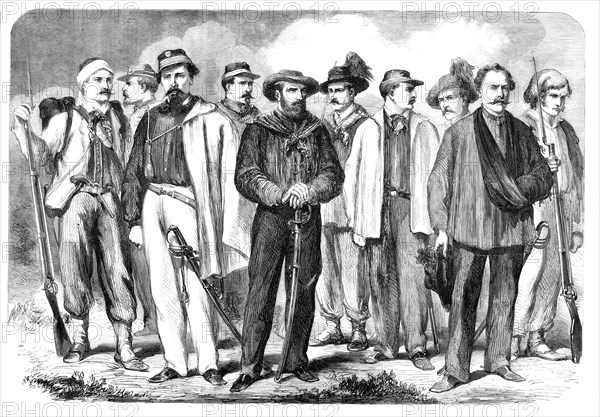 The Liberators of Sicily - from a sketch by our special artist, 1860. Creator: Unknown.