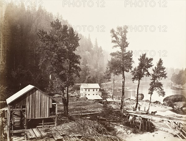 Eagle Creek, Columbia River, 1867. Creator: Carleton Emmons Watkins.
