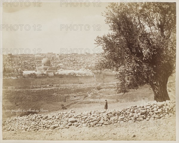 Jerusalem Du Mont Des Oliviers #301, Printed c.1870. Creator: Felix Bonfils.