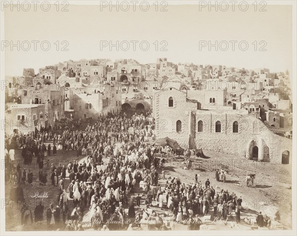 Entree Des Peterins A Bethlehem...Palestine #899, Printed c.1850. Creator: Felix Bonfils.