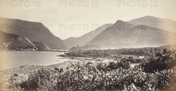 Llanberis Lakes, Snowdon & The Pass (527), Printed 1860 circa. Creator: Francis Bedford.