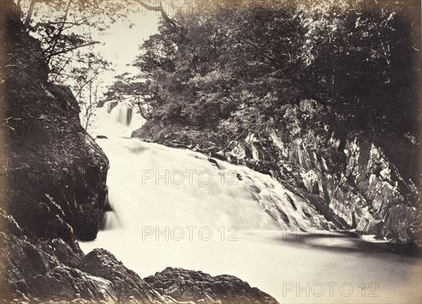 Bettws-Y-Coed, The Swallow Falls From Below (696), Printed 1860 circa. Creator: Francis Bedford.