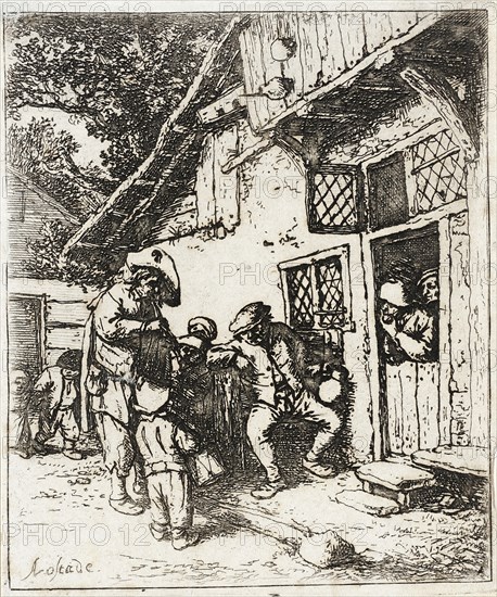 The Wandering Musicians, c1642. Creator: Adriaen van Ostade.