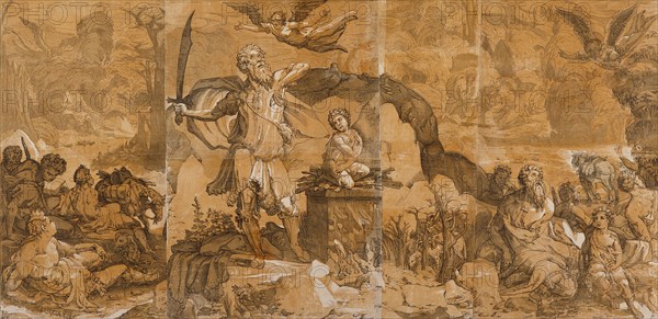 The Sacrifice of Isaac, 1586. Creator: Andrea Andreani.
