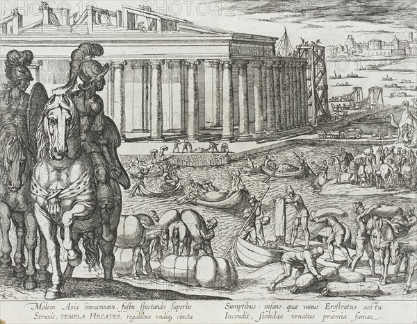 The Temple of Diana at Ephesus, published 1610. Creator: Antonio Tempesta.