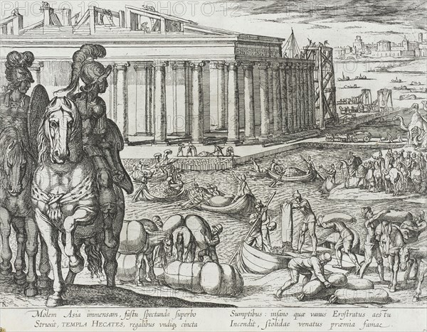 The Temple of Diana at Ephesus, published 1610. Creator: Antonio Tempesta.